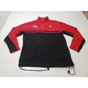 Hendricks Motorsports Jeff Gorden 24 Mens Pullover 1/4 Zip Fleece Red M Vintage